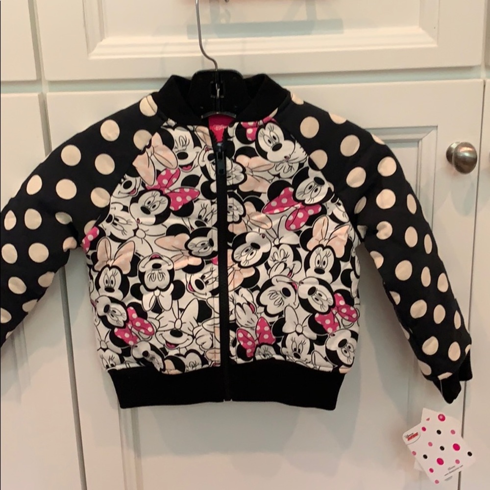 French terry Minnie Mouse zip up jacket